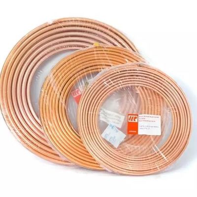 ASTM B280 لفائف أنابيب نحاسية 3/8 &quot;50 قدم / لفة C10920 Cu