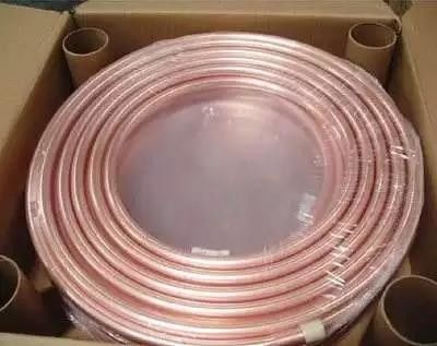 ASTM B280 لفائف أنابيب نحاسية 3/8 &quot;50 قدم / لفة C10920 Cu