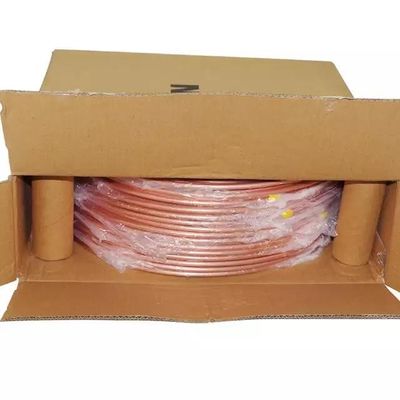 ASTM C12200 لفائف أنابيب النحاس الساطع 150 مم لمعدات التبريد