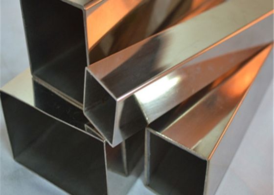 ASTM AISI 317L SS أنابيب الصلب 2 ب إنهاء الفولاذ المقاوم للصدأ أنابيب مستطيلة 1 مم