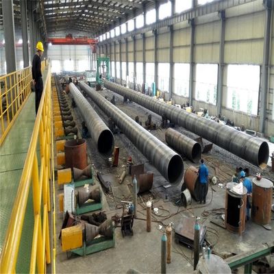 أنبوب فولاذي بقطر كبير ملحوم 16Mn 20 # Q345 X46 ASTM JIN